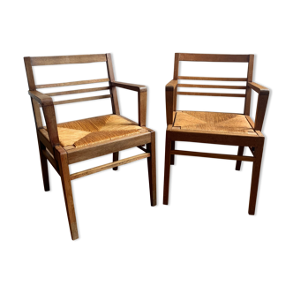 Pair of René Gabriel armchairs