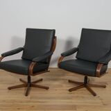 Office Armchairs from Soda Galvano, Norway, 1960s, set of 2