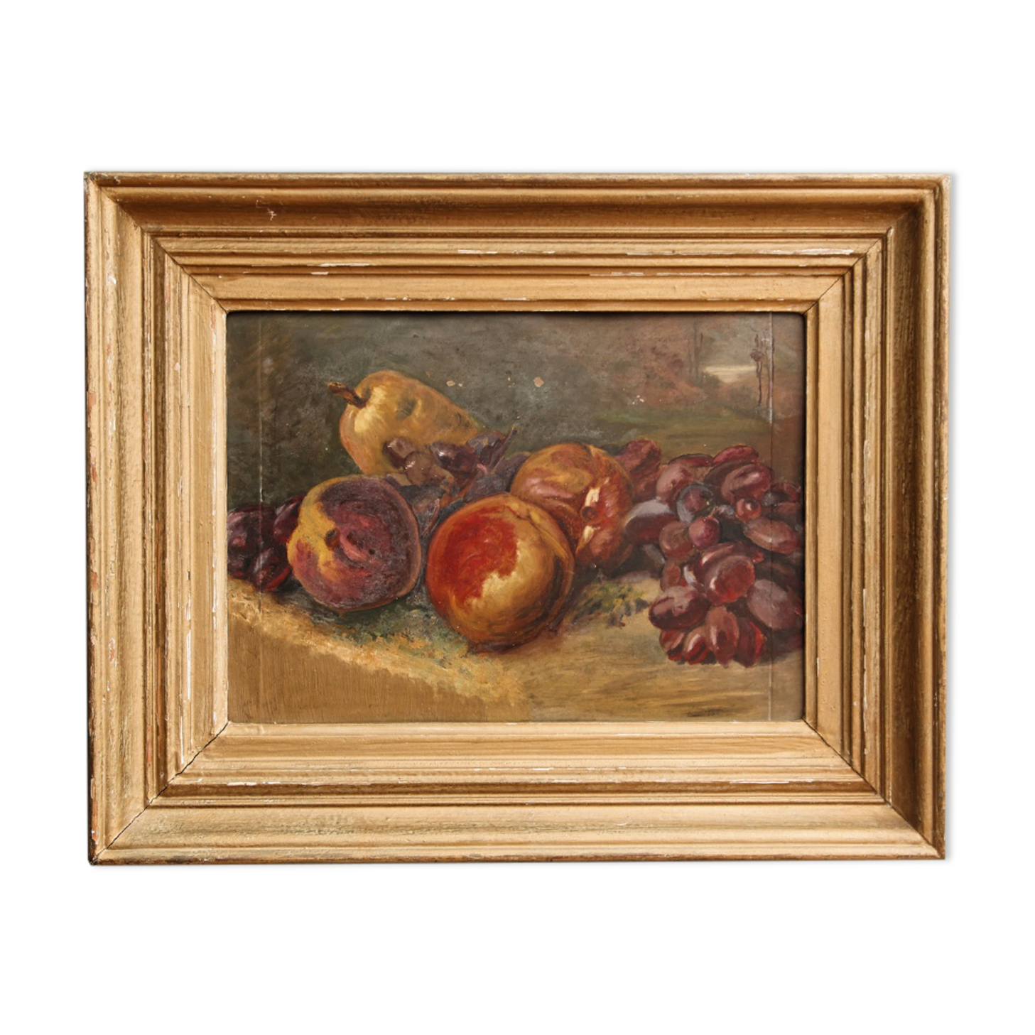 "Still Life with Fruit" oil, signed