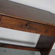 Antique rustic farmhouse fruitwood side table, France, 19th century
