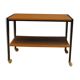 Danish coffee table on modern wheels