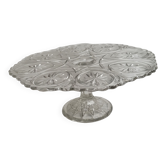 Cake dish on transparent foot