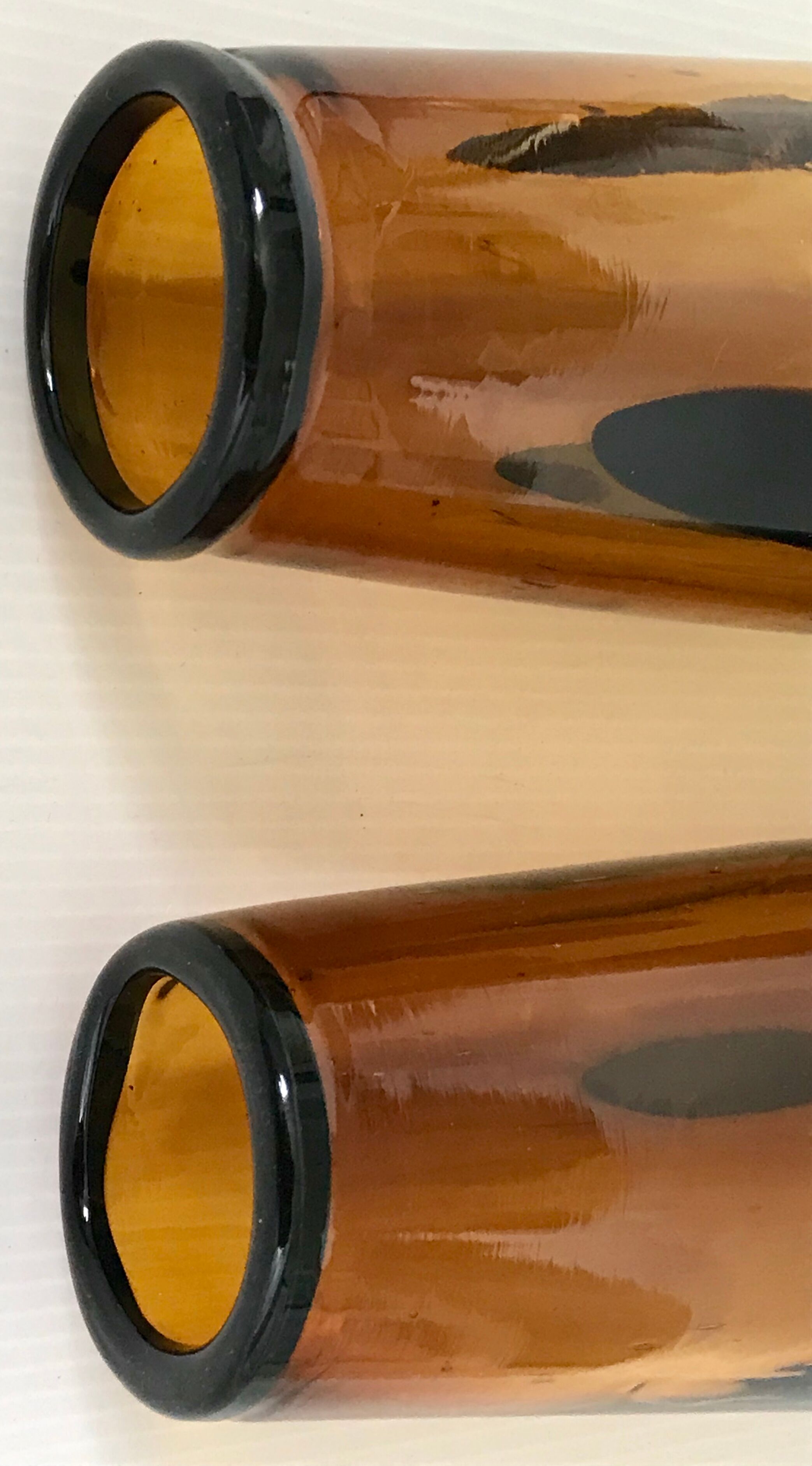 Pair of Murano glass vases