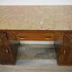 Desk Art Deco shelf marble