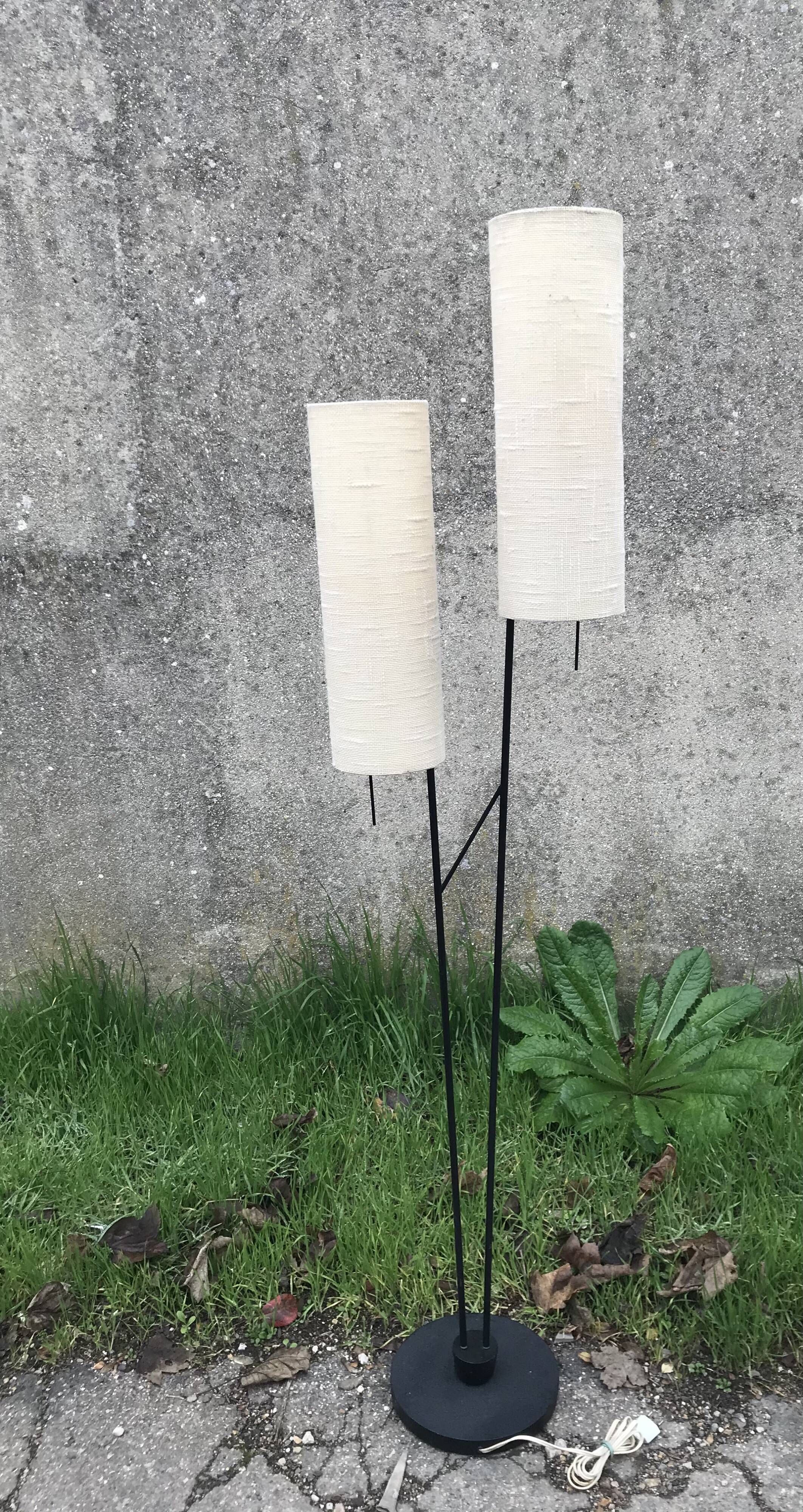 2-branched lamppost vintage 60s