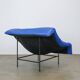 Vintage blue leather Butterfly armchair by Gerard van den Berg for Montis
