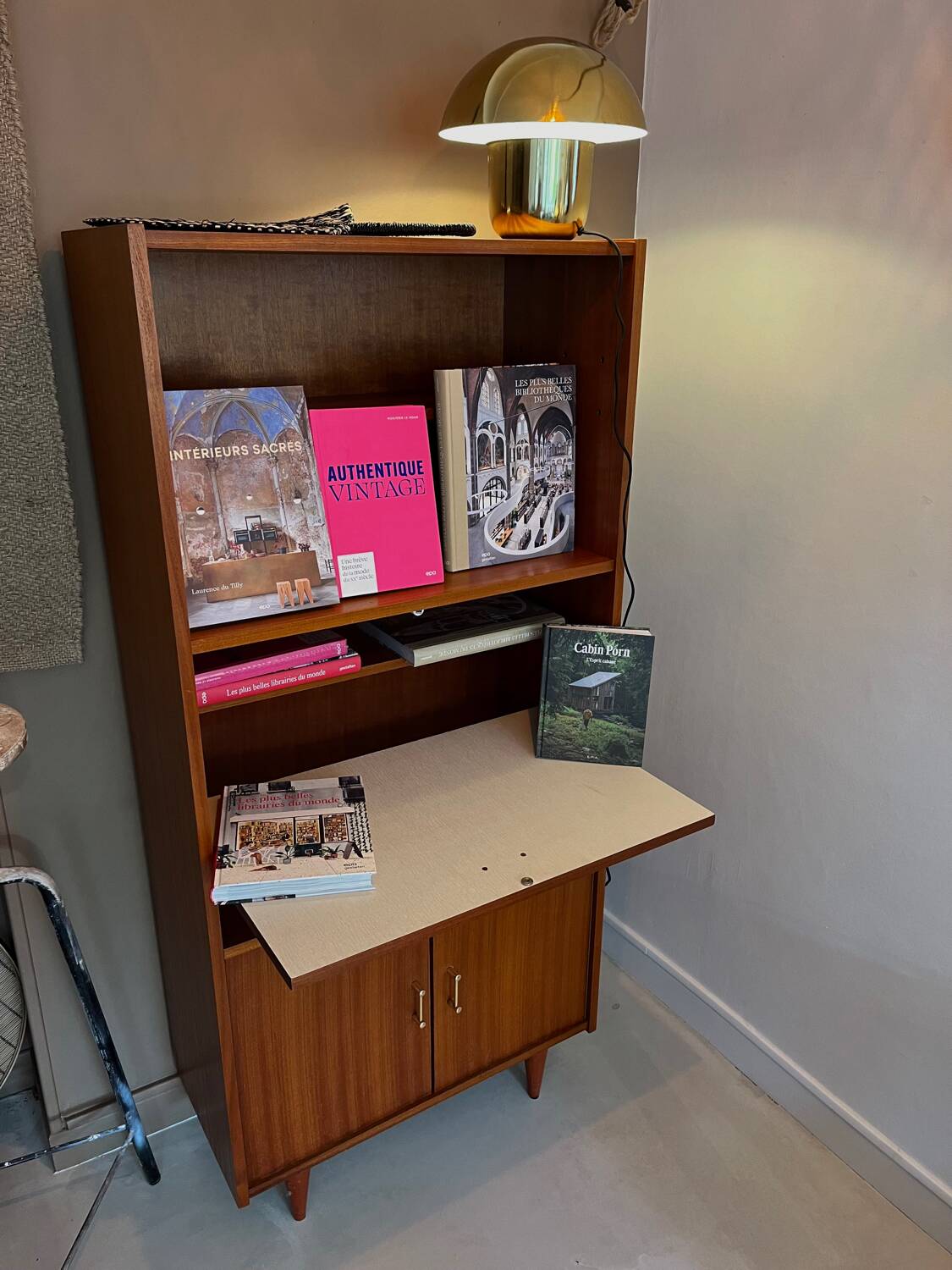 Vintage secretary cabinet