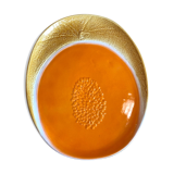 Melon shape dish