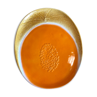 Melon shape dish
