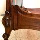 Old wooden bed nineteenth century rocaille style sign camus clermont ferrand