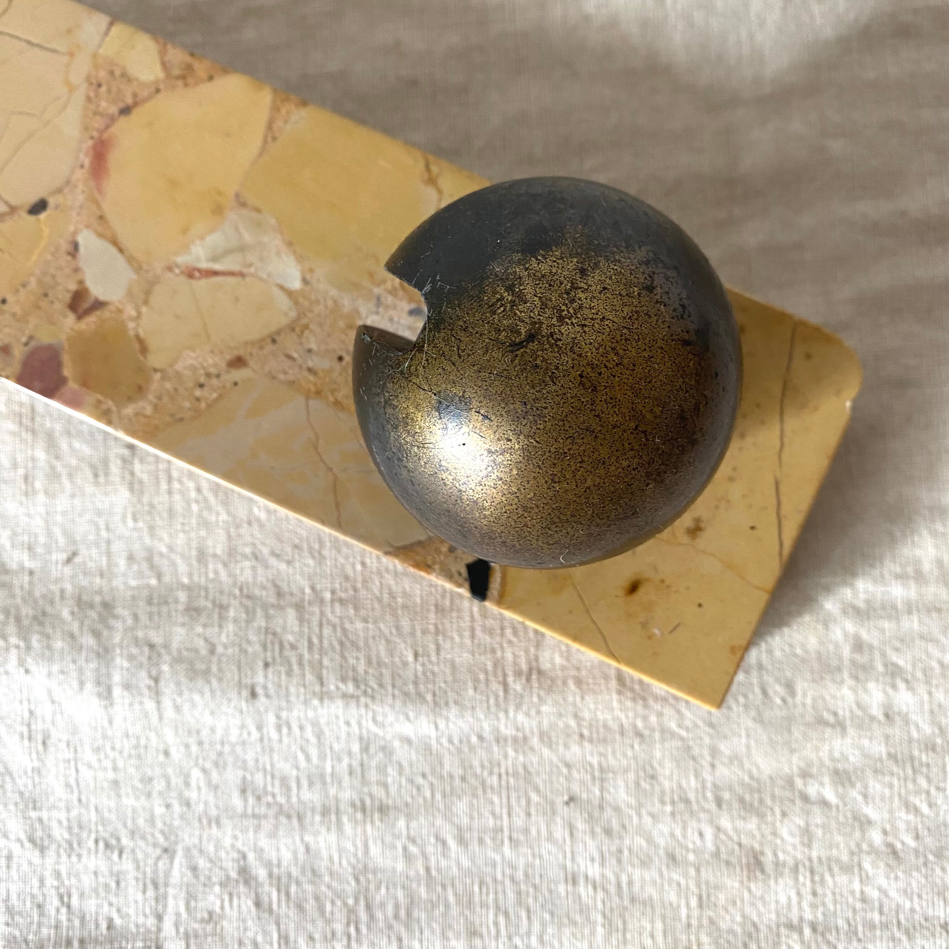 Marble bookend, horse décor