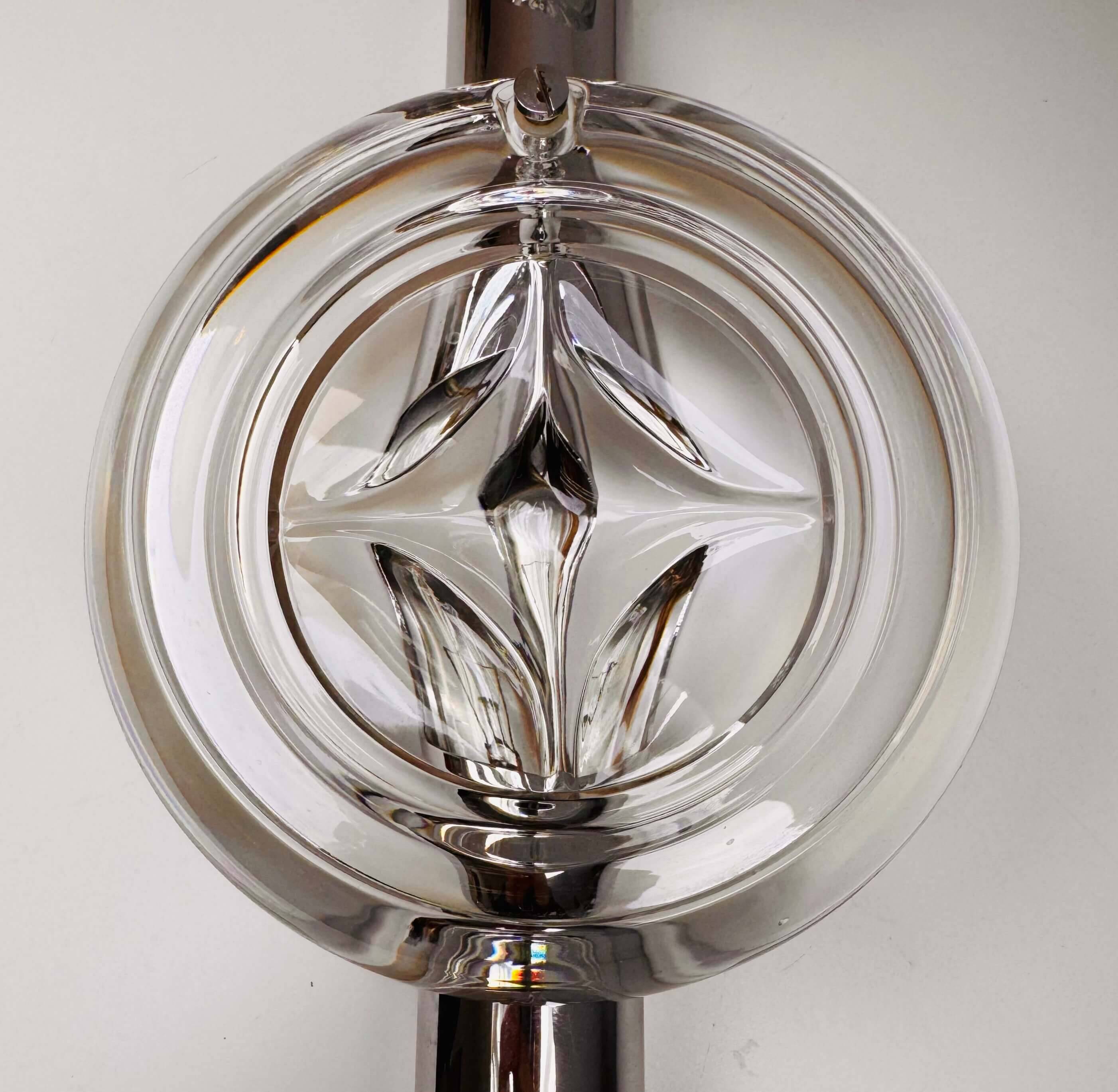 Pair of Space Age 70s double wall lights