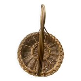 Natural rattan bottle holder / server