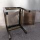 Table basse 80' chrome laiton vintage