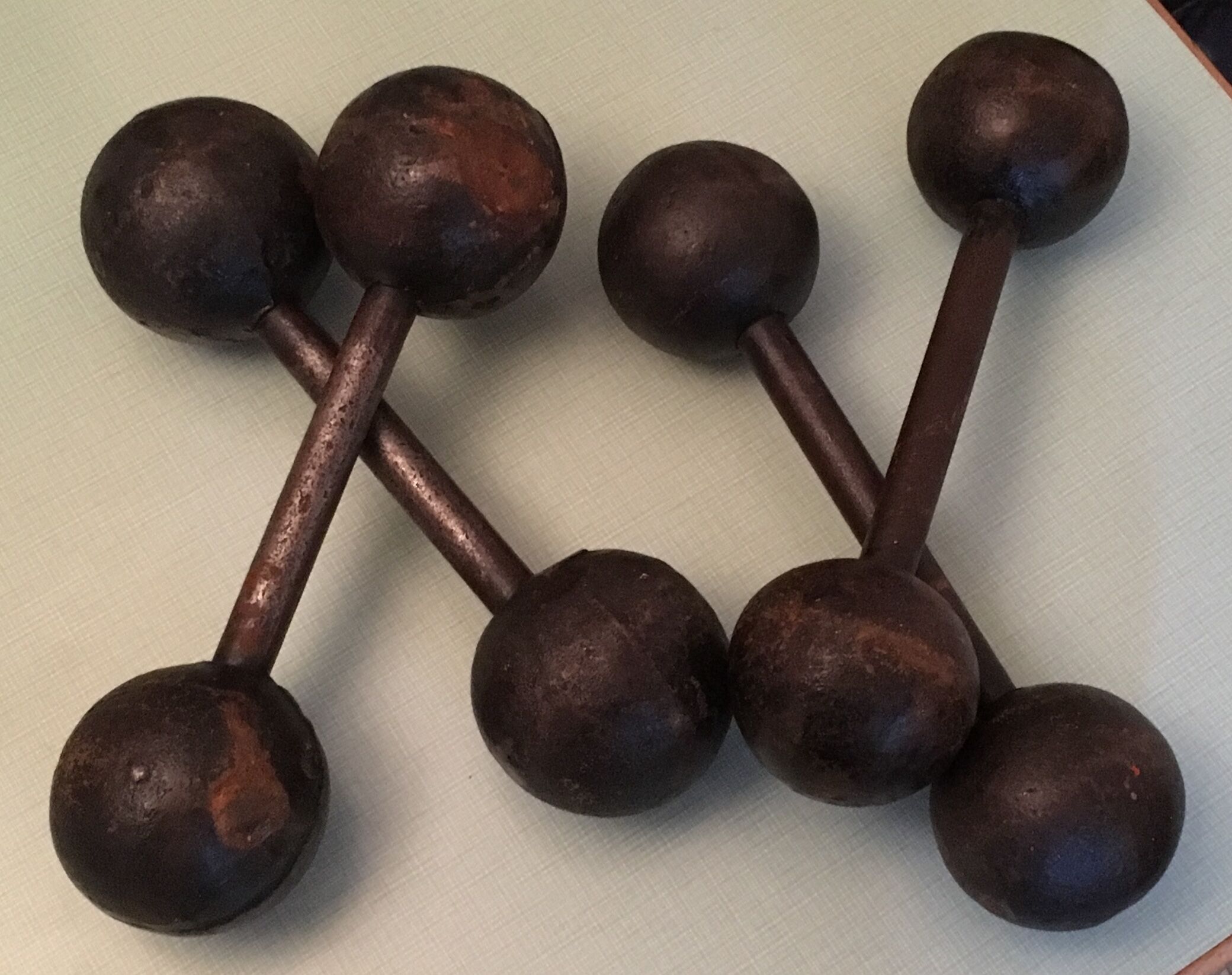 Set of 2 pairs of dumbbells