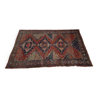 Grand Tapis Soumak Sumac Soumakh Laine fin 19ème siècle Caucase Azerbaïdjan Shirvan Fait main