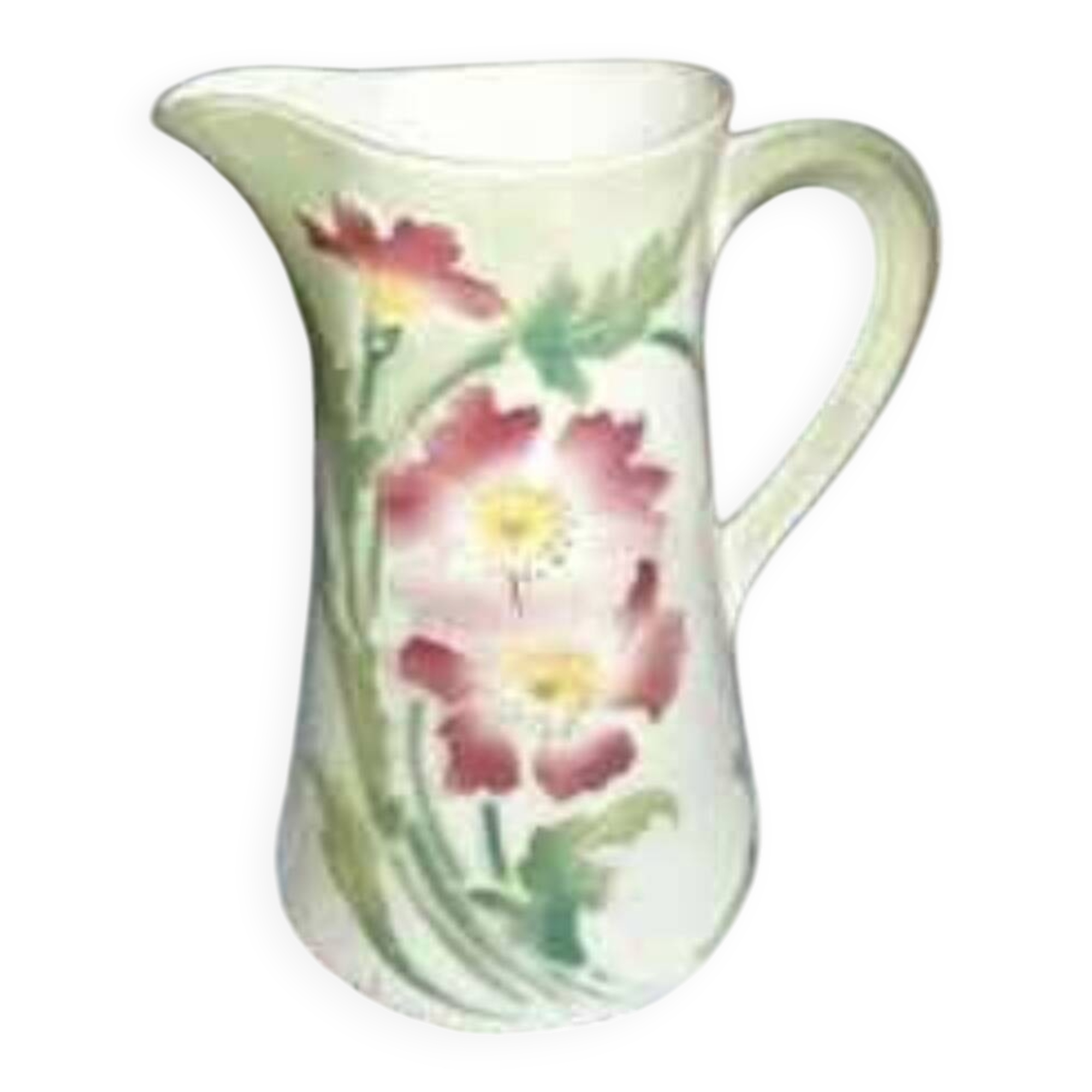 Beautiful antique pitcher signed in slipware