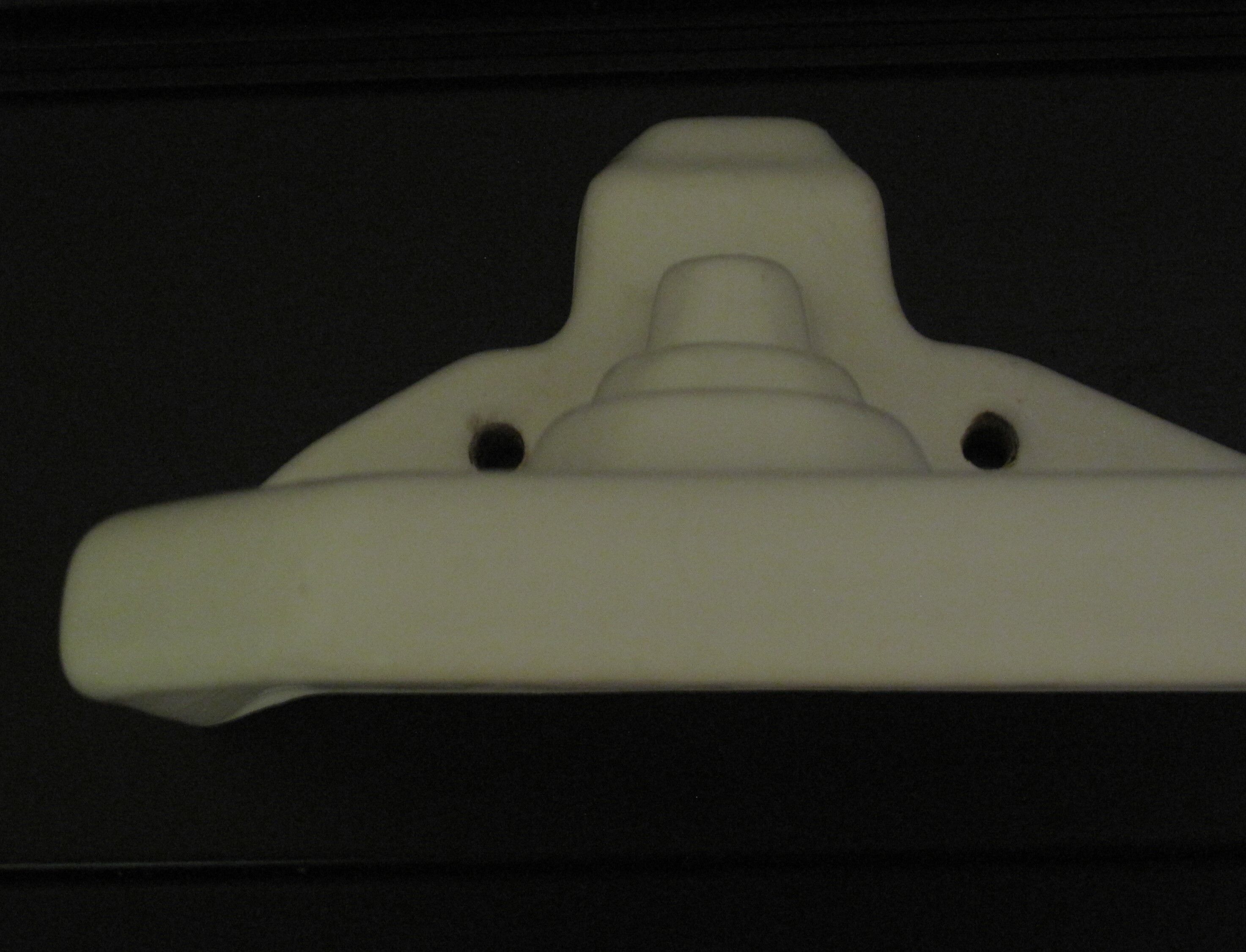 Art deco porcelain shelf 30s bathroom