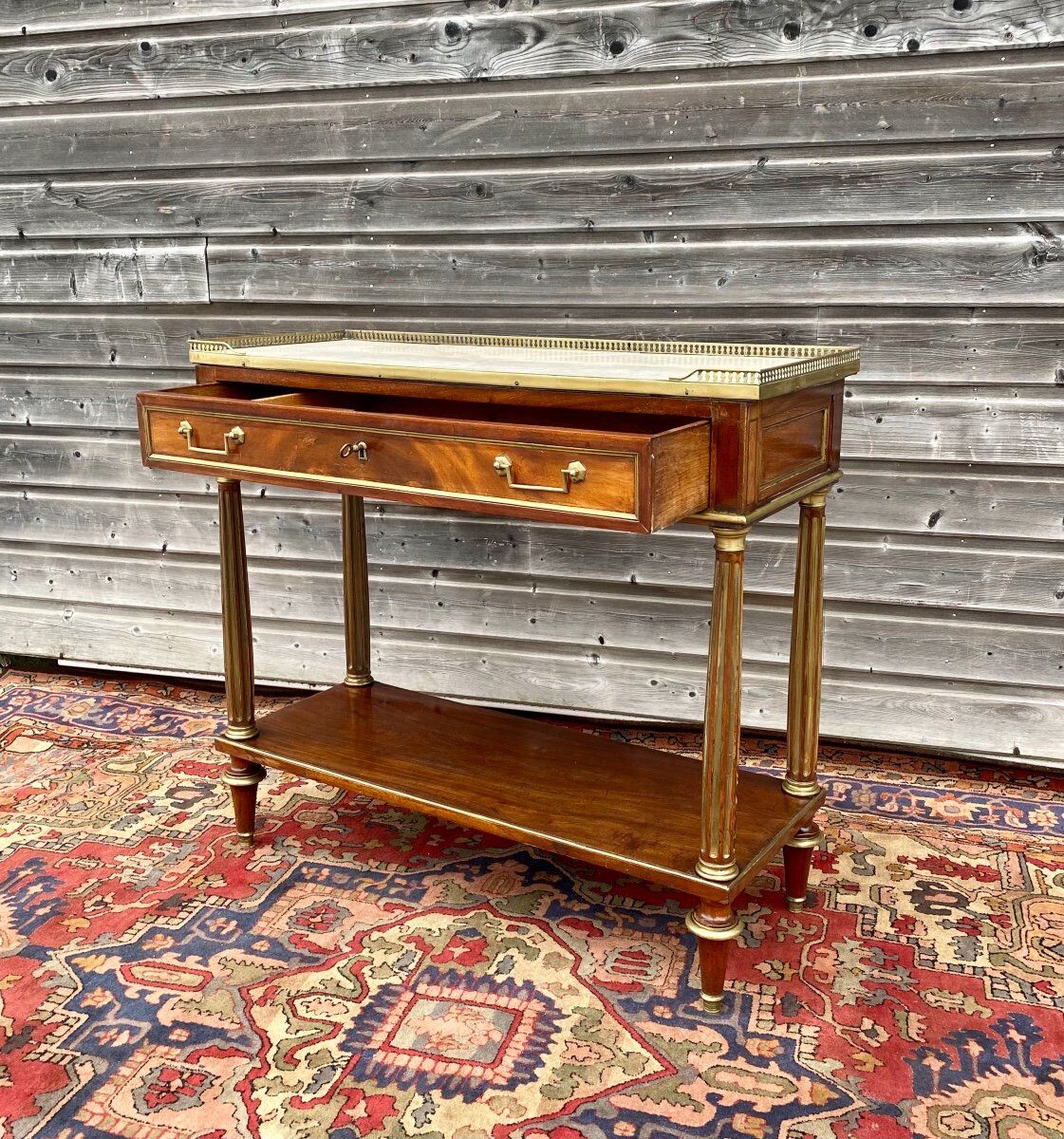 Mahogany console of Louis XVI XVIII th century period