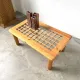 Scandinavian coffee table in solid pine and glass, 1970s