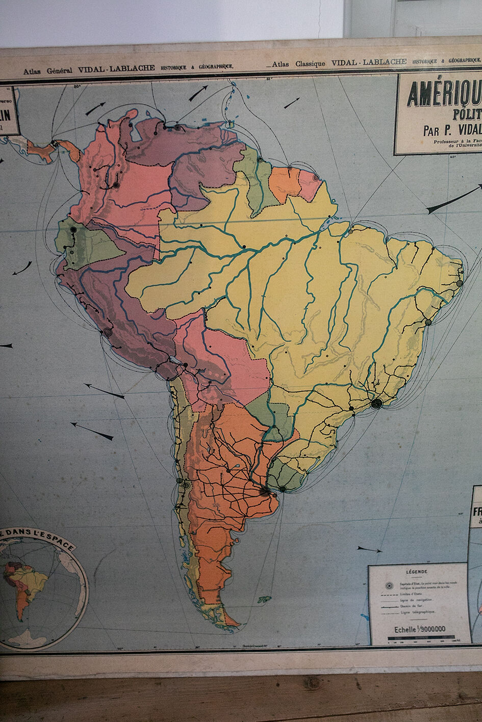 La carte de géographie Amérique du Sud Armand Colin n°20