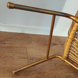 Rattan shell armchair