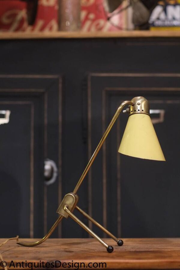 lampe vintage Jumo modele cocotte tres rare en laiton