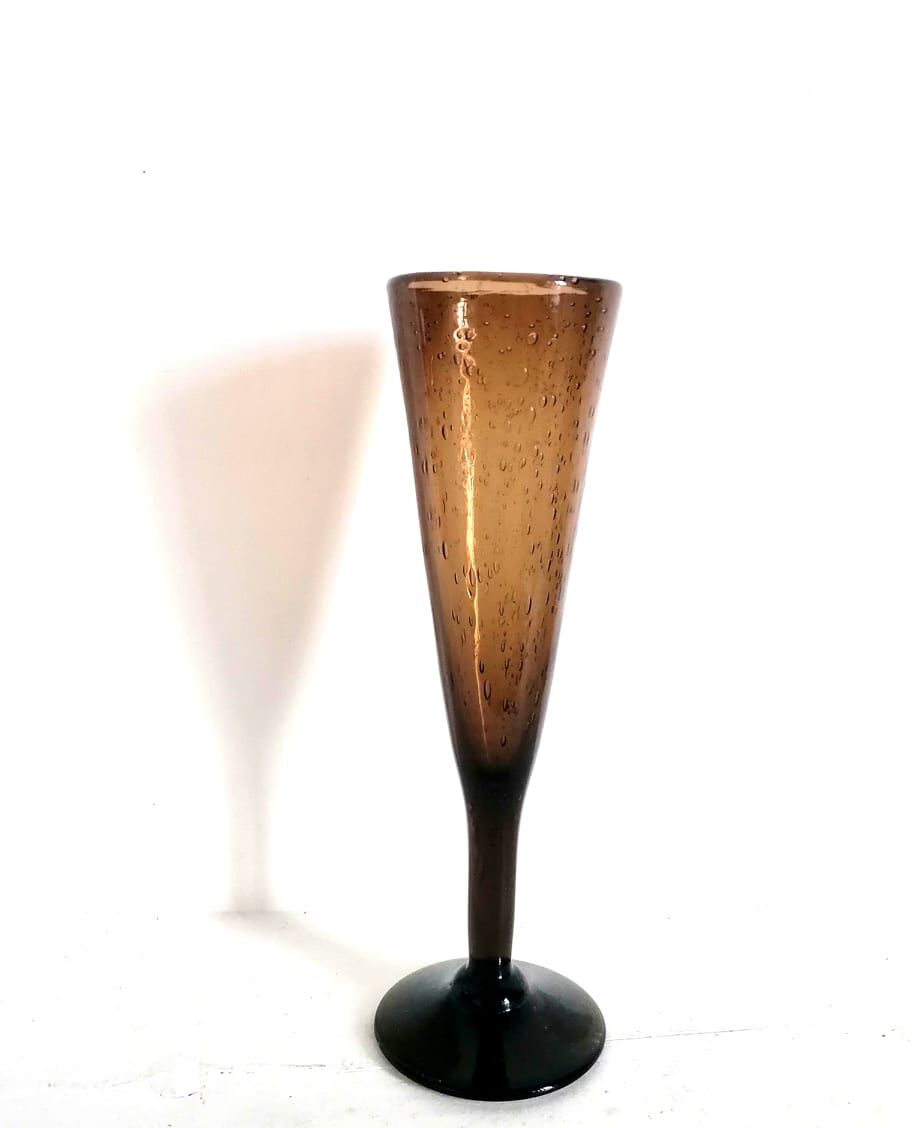 Chalice vase, Biot glassware circa 1960