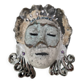 Artistic Ceramic Wall Mask – Unique Handmade Piece