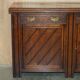 Victorian English oak rustic buffet circa 1880 with drawers.