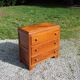 Vintage 3-drawer golden oak chest of drawers from the 50s