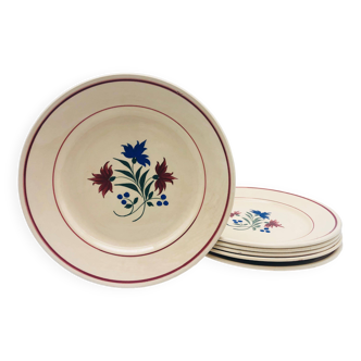 6 K&G Lunéville Dinner Plates, “Denise” Model