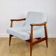 Light Blue GFM63 Lounge Chair by J. Kedziorek, 1970s
