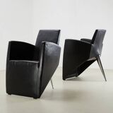 Philippe Starck Pair of J. Lang Armchairs for Driade Aleph 1987