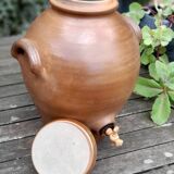 Vinaigrier in sandstone, pottery of the Mottes (La Puisaye), handmade - 7 liters