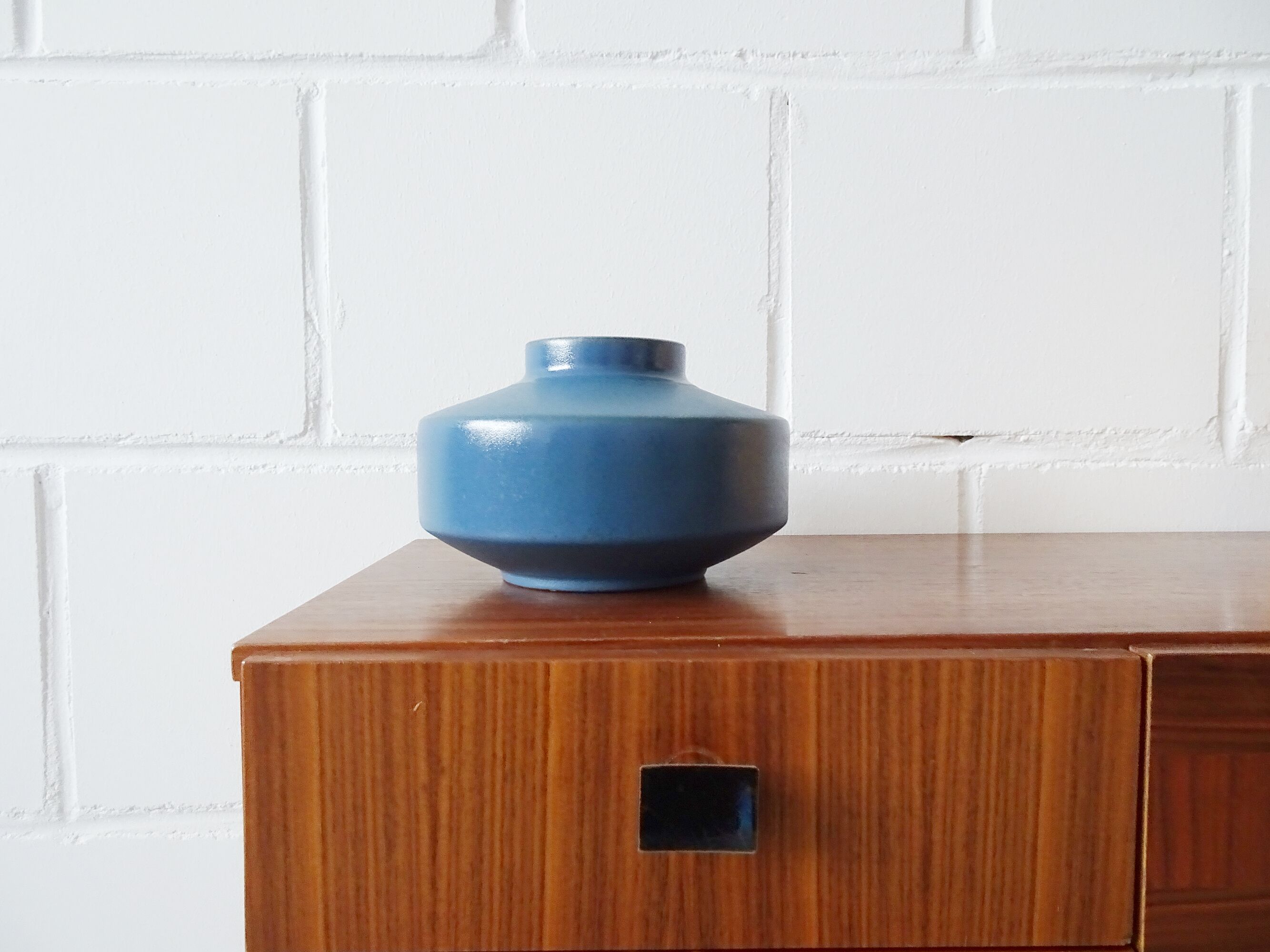 Marschner ceramic vase matt blue