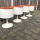 Fiberglass swivel dining chair by TopForm 1970s Netherlands, set of 4