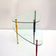 Metal & Crystal Arlecchino Coffee Table by Edoardo Poli for Vitrex, 1960s