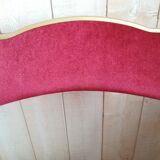 Chaise pliante velours rose