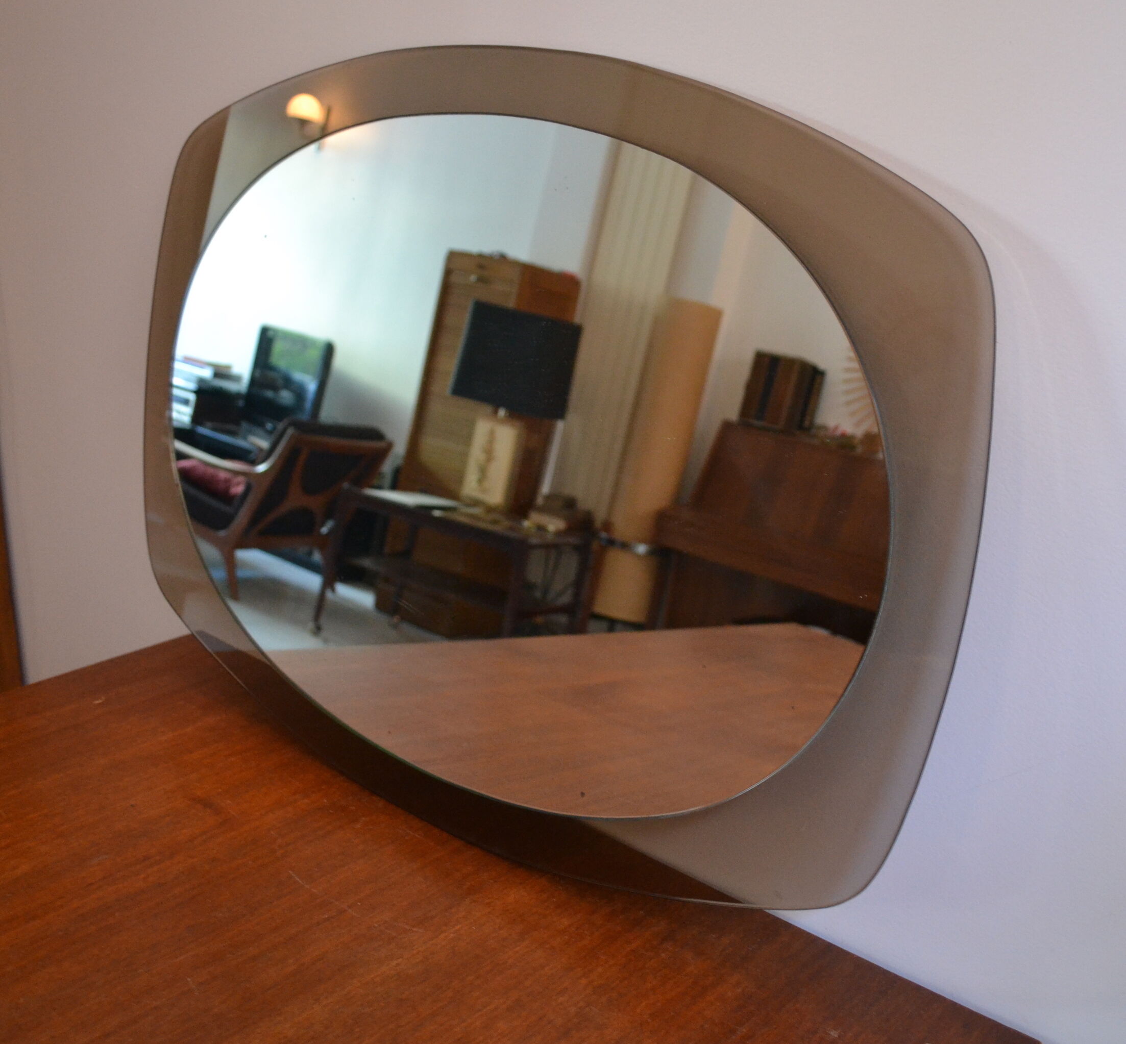 Italian mirror veca 2 shades 70s