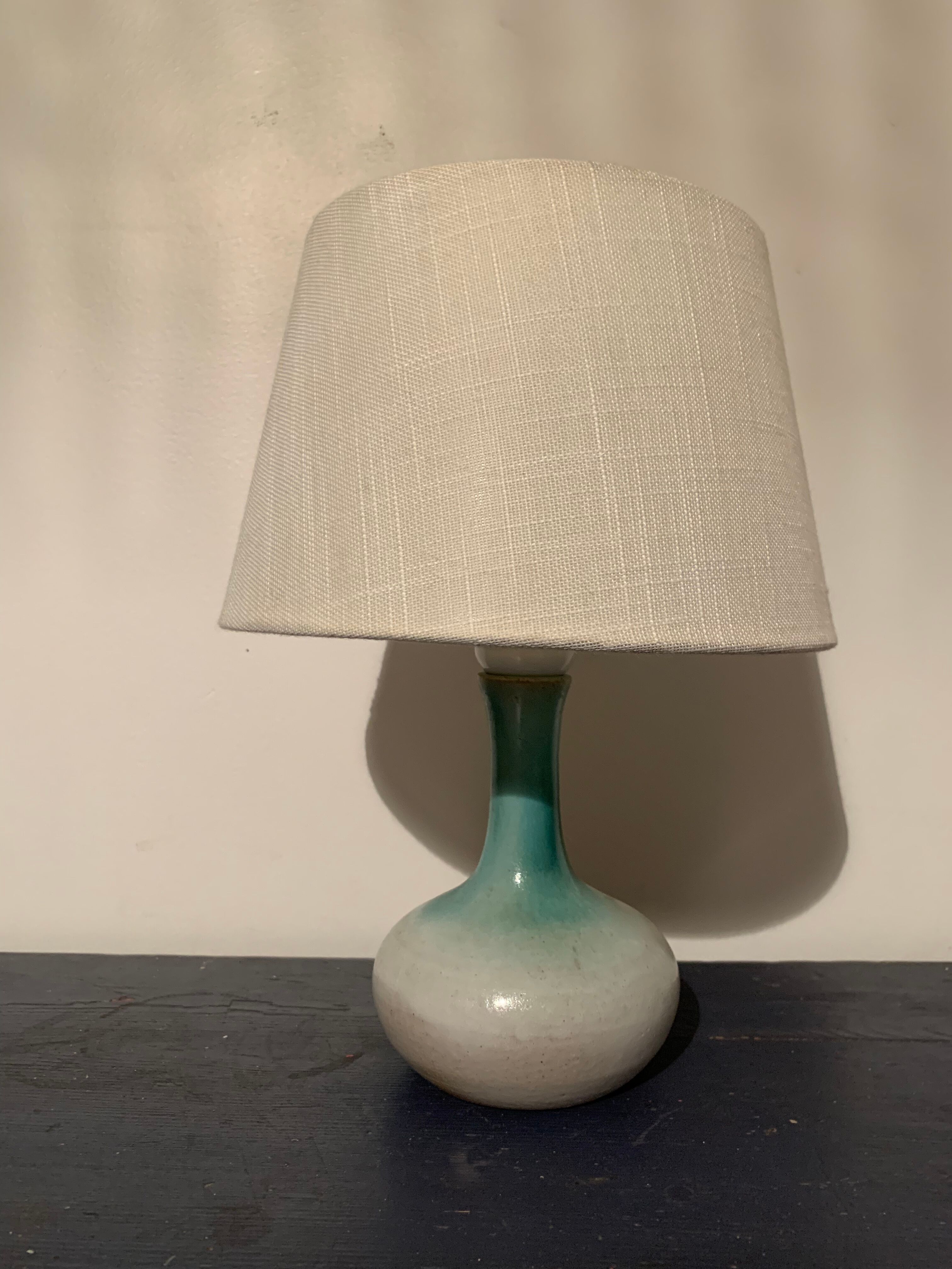 Vintage stoneware lamp