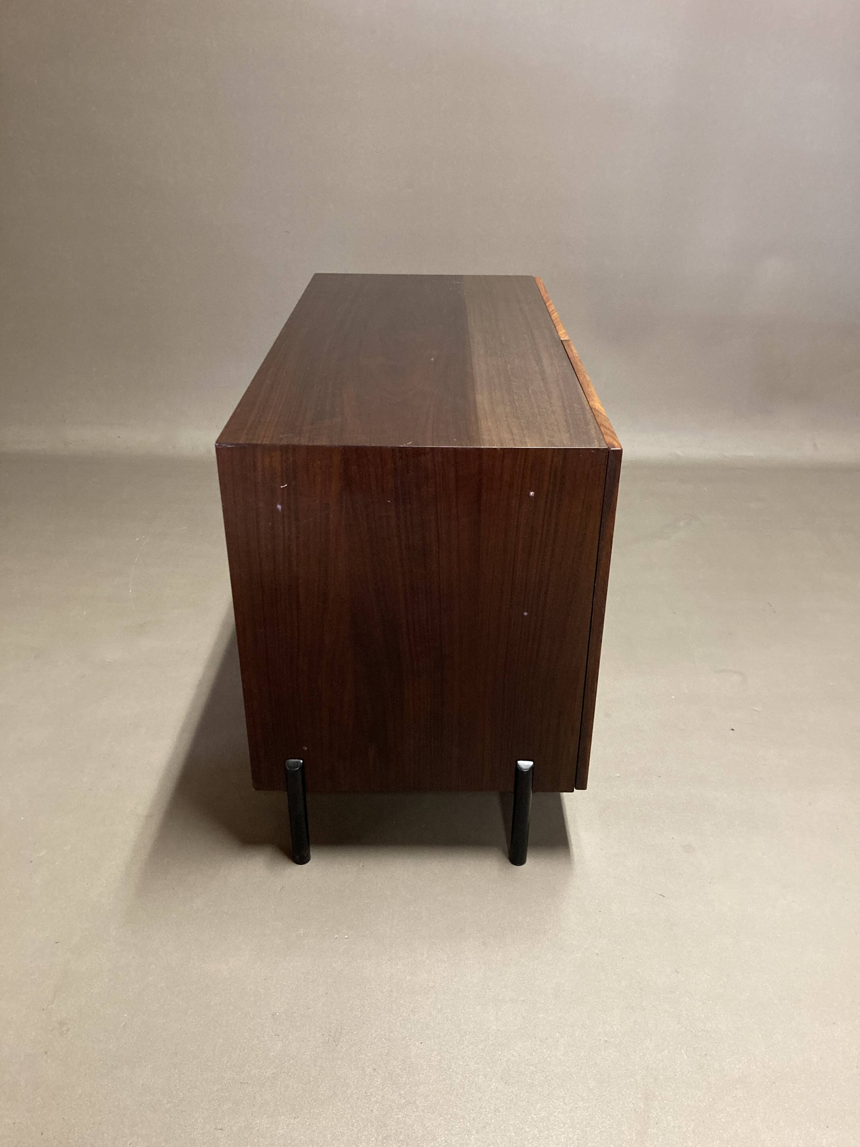Scandinavian design rosewood chest of drawers 1950.