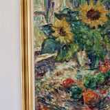 Still life with sunflowers by Gustaf Sjöö