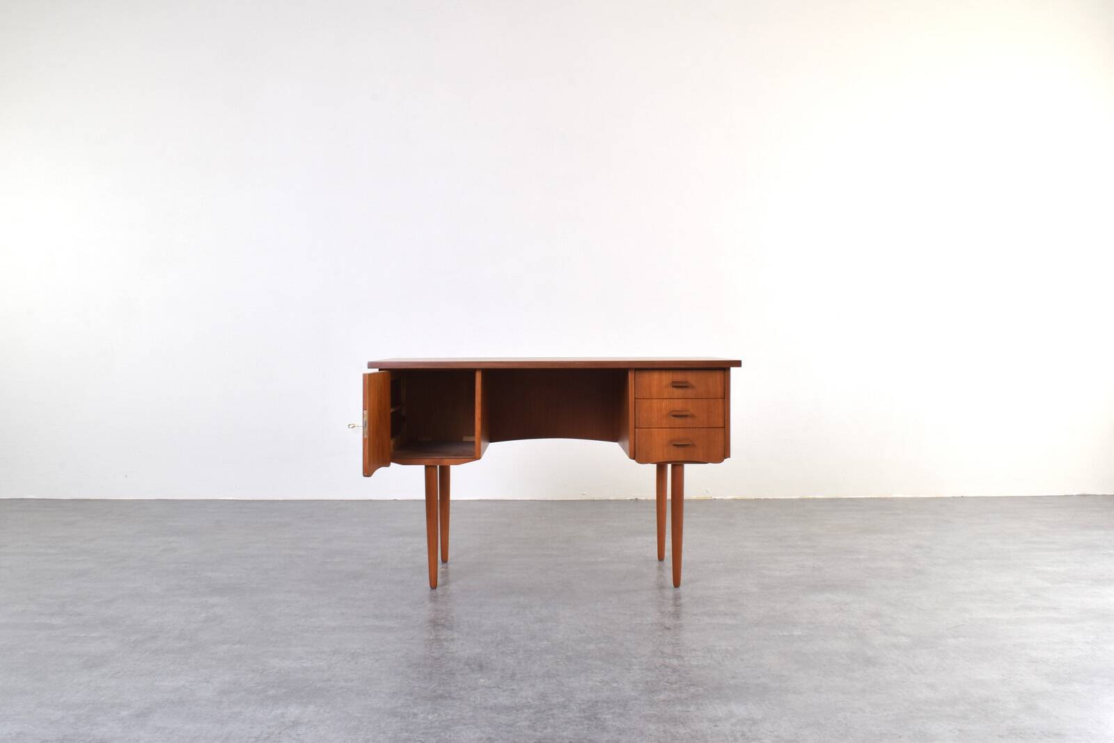 Mid-Century Danish Teak Desk, 1960s.