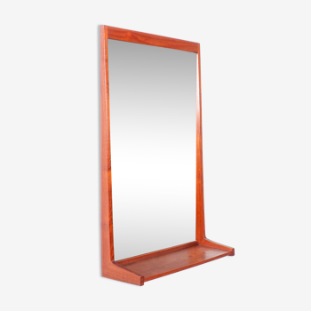 Aksel Kjersgaard teak mirror model 180 for Odder Denmark, 1960s.