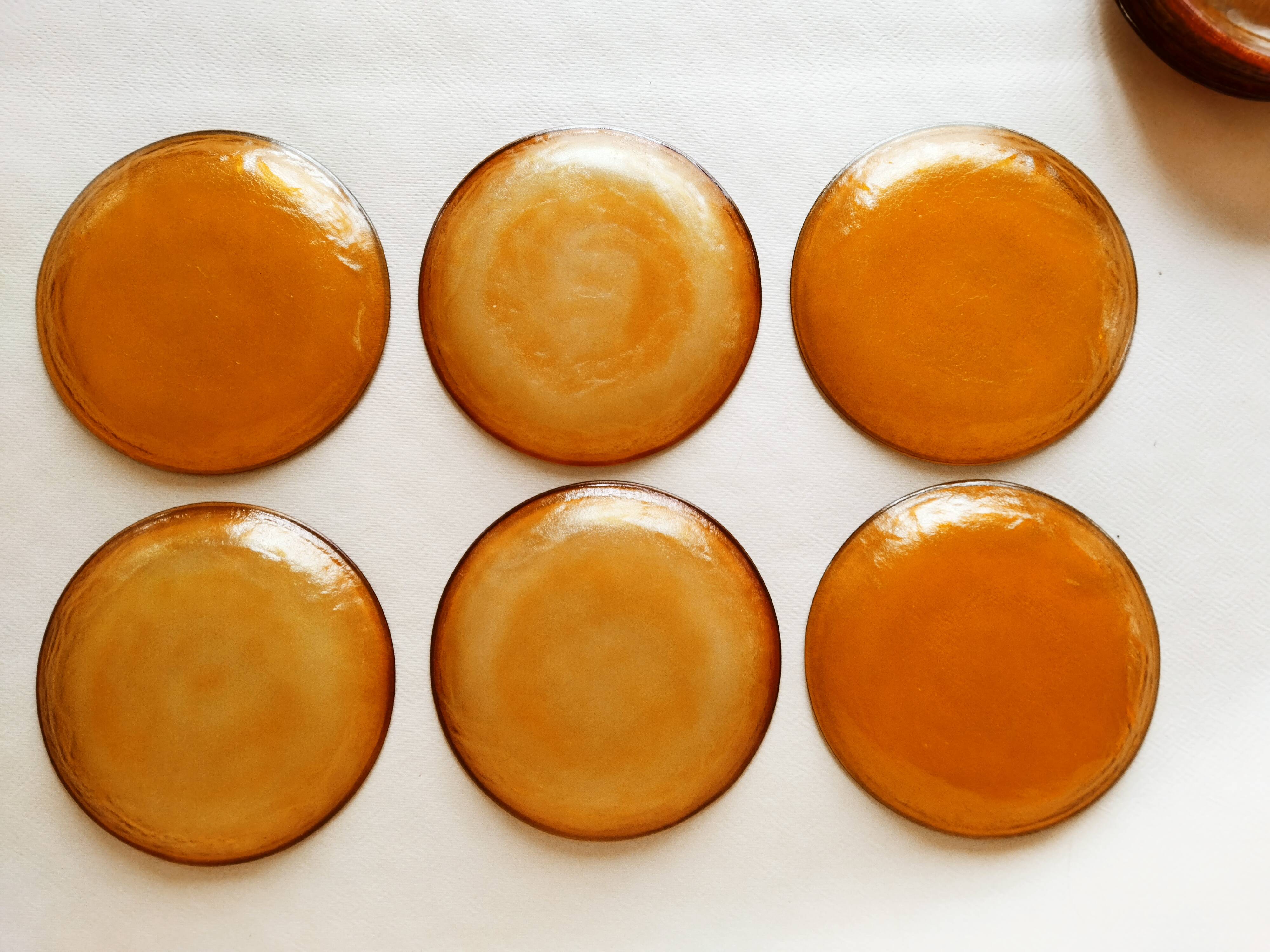 12 flat plates Arcoroc Sierra Ambre