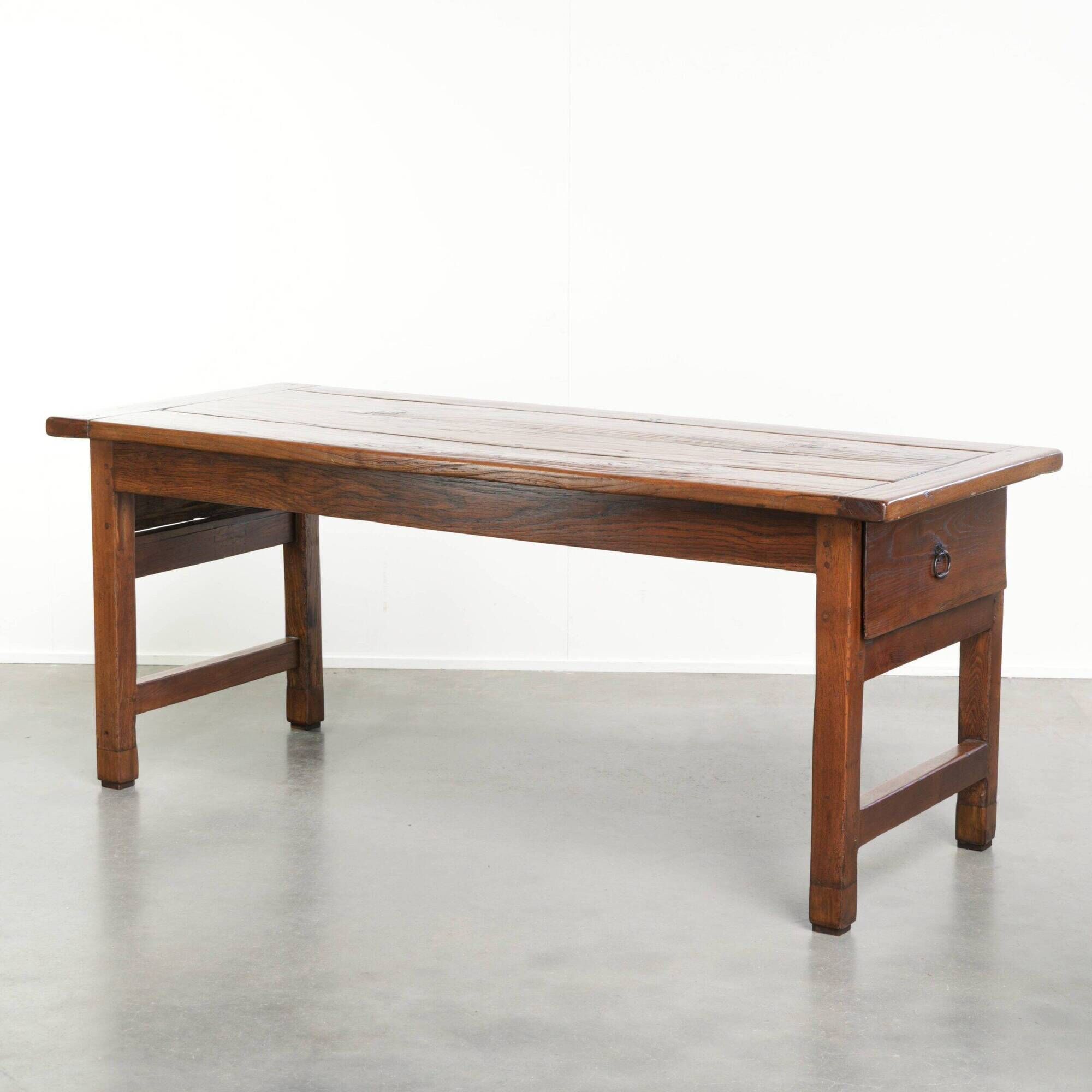 Antique French farmhouse dining table for 4/ 6 people from the 18th century