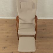 ROCK SIËSTA armchair with ottoman, Adolf Relling & Torbjørn Bekken