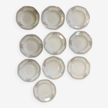 Patterned soup plates