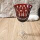 6 large coloured crystal goblets - Saint Louis Bac style